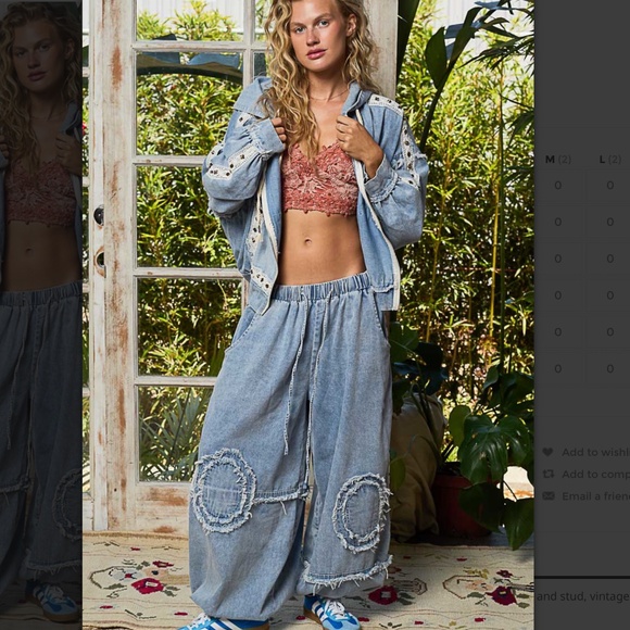 POL “ Gwen “ POL Double Gauze Hoodie Top and Pants Set 77 - Picture 4 of 13